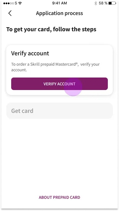 Archived Skrill mobile application-flow screen 10