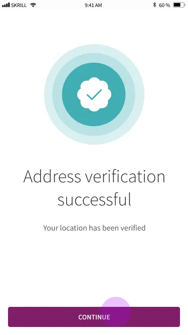 Archived Skrill mobile application-flow screen 15