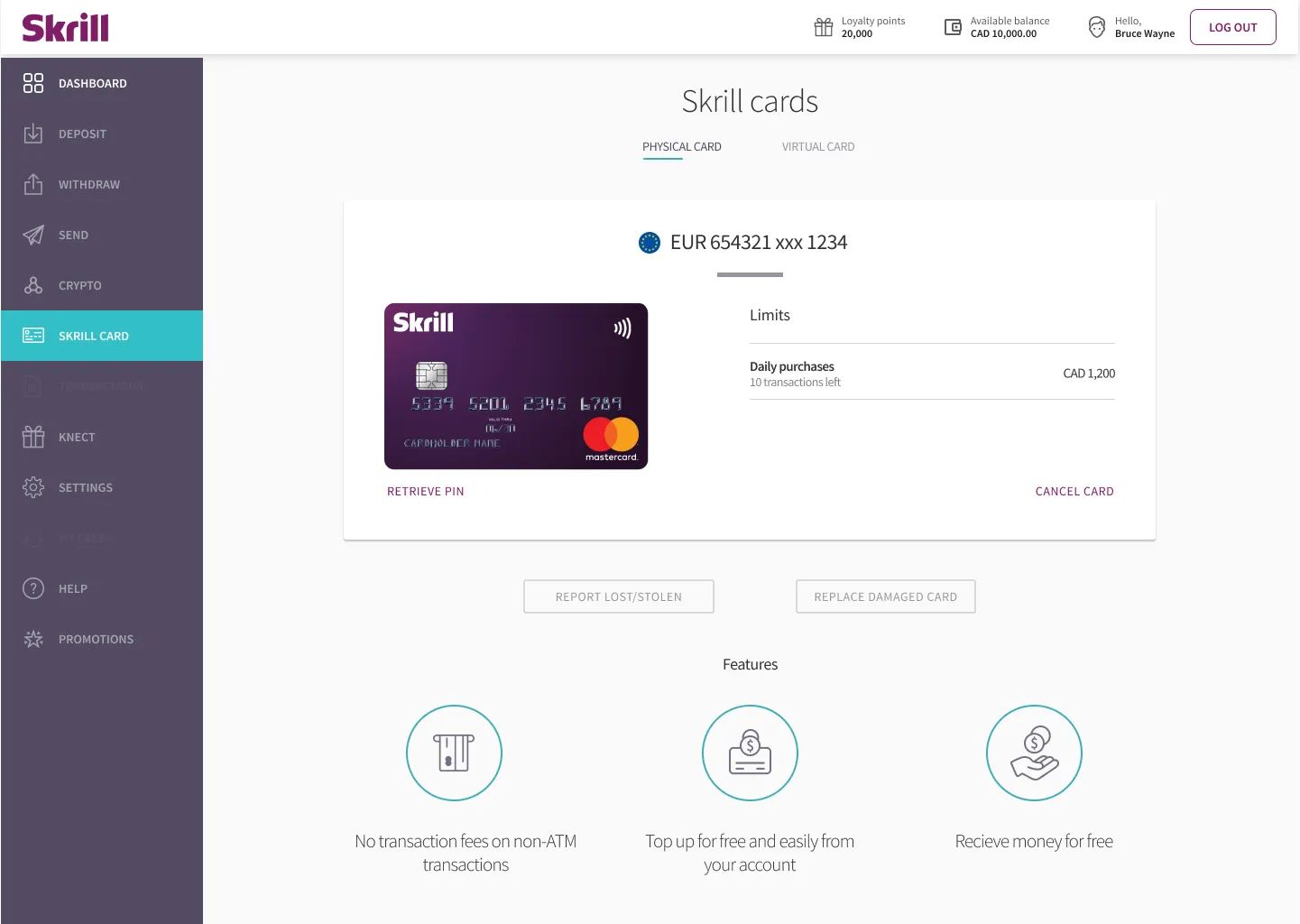 Archived Skrill desktop campaign and card-flow screen 09
