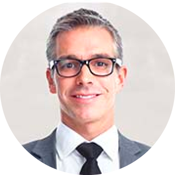Portrait of Hugh, the real-estate agent persona
